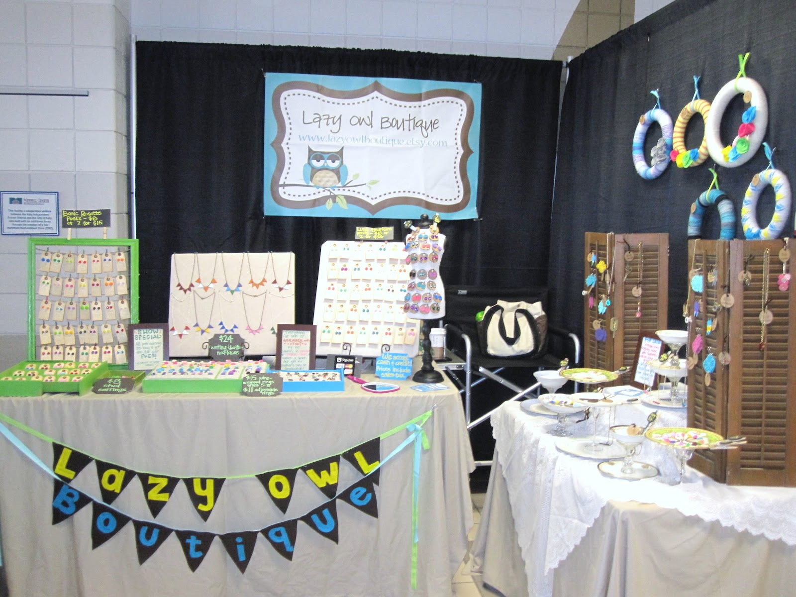 Lazy Owl Boutique: Spring Craft Show Display