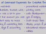 What is overhead and why do I need to know about it for my creative small business?